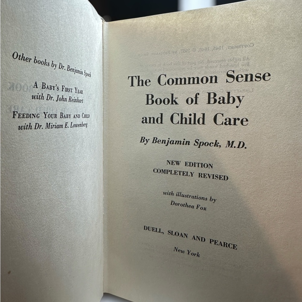 The Common Sense Book of Baby and Child Care by Benjamin Spock -1965 - Picture 3 of 3